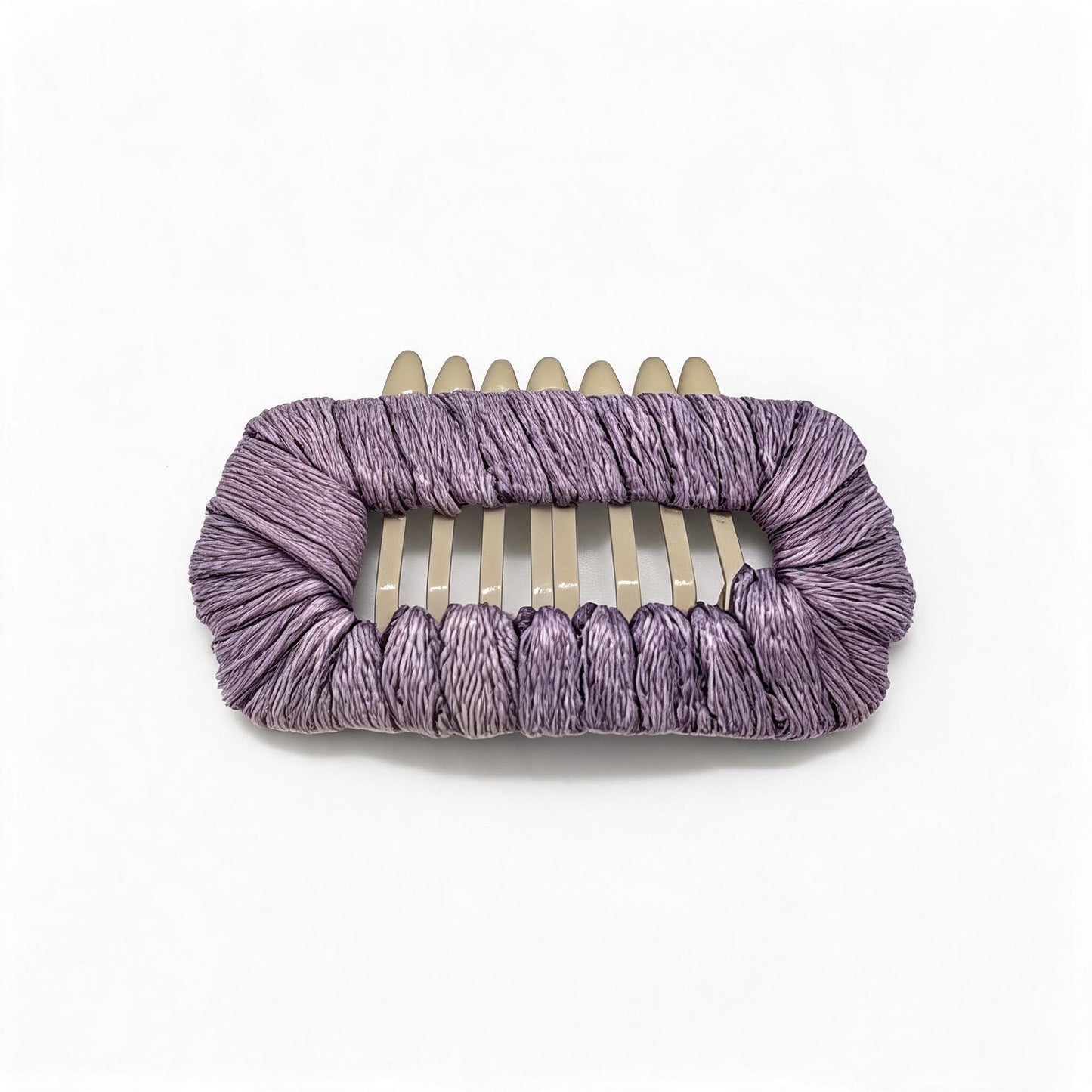 Dusty Lavender Matte Whisper dog barrette, a soft lavender matte hair clip for gentle Maltese face-framing styling.
