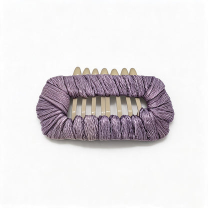 Dusty Lavender Matte Whisper dog barrette, a soft lavender matte hair clip for gentle Maltese face-framing styling.
