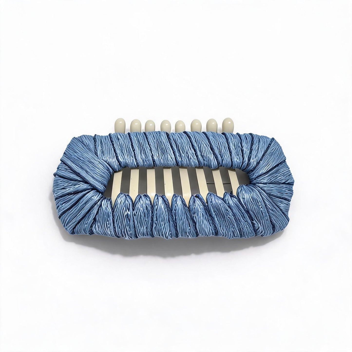 Opal Blue Matte Whisper dog barrette, a soft light blue matte hair clip for everyday Shih Tzu, Maltese, and Yorkie styling.