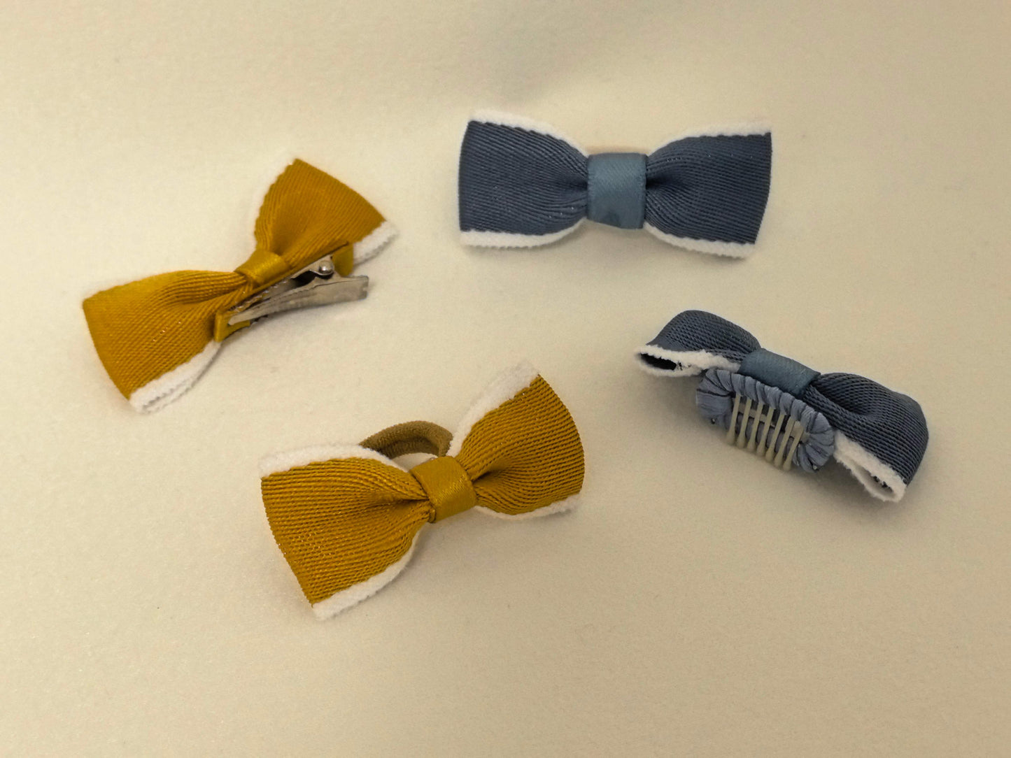 Chenille-Trimmed Pet Bow | Detachable Hair Bow for Small Long-Haired Dogs | SilkyCo