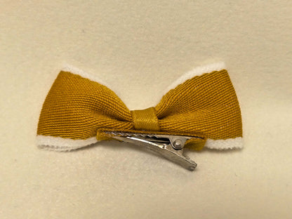 Chenille-Trimmed Pet Bow | Detachable Hair Bow for Small Long-Haired Dogs | SilkyCo