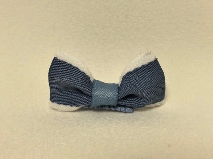 Chenille-Trimmed Pet Bow | Detachable Hair Bow for Small Long-Haired Dogs | SilkyCo