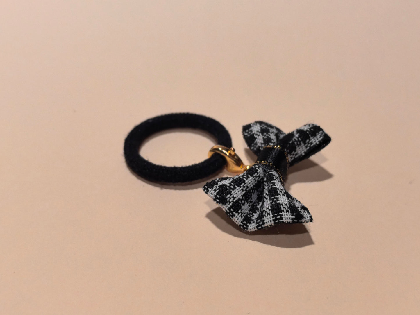 Classic Plaid & Flocked Dog Bow | Traditional Prep Style | SilkyCo