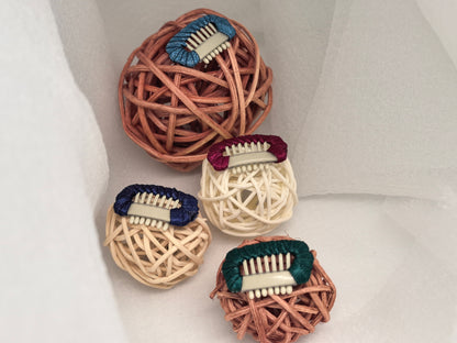 Small Dog Hair BB Clip|Rich Tones BB Clip 4-Pack (For Stylish Occasions) | SilkyCo