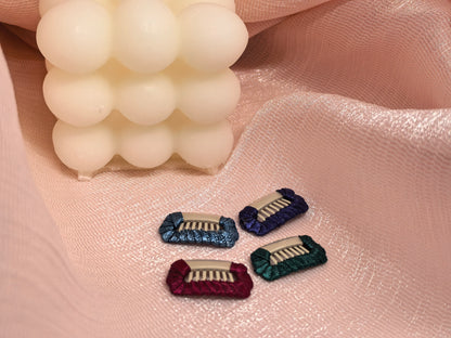 Small Dog Hair BB Clip|Rich Tones BB Clip 4-Pack (For Stylish Occasions) | SilkyCo