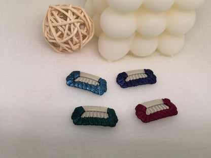 Small Dog Hair BB Clip|Rich Tones BB Clip 4-Pack (For Stylish Occasions) | SilkyCo
