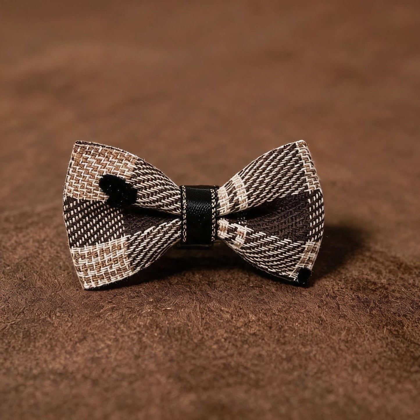 SilkyCo soft heart dog hair bow for small dog front view