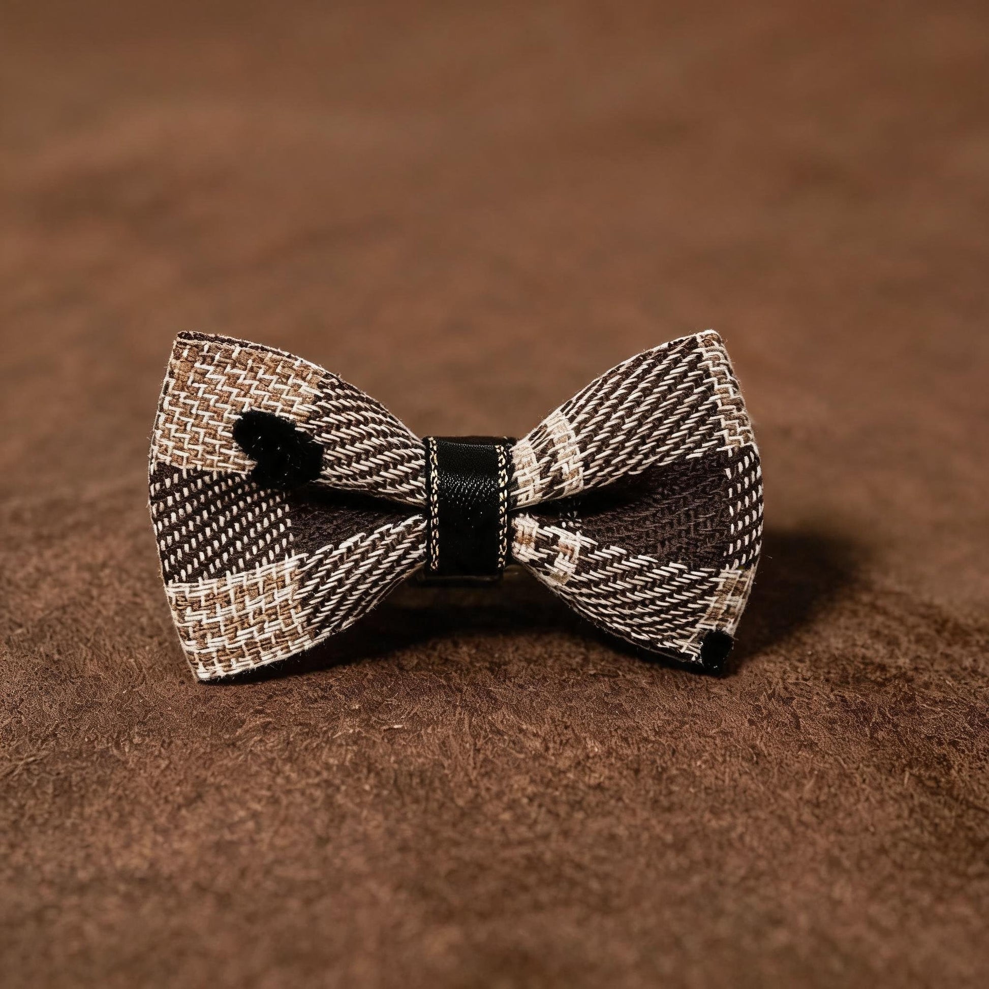 SilkyCo soft heart dog hair bow for small dog front view