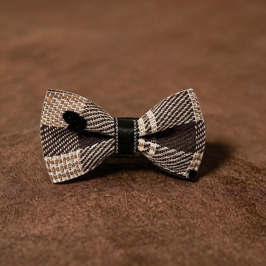 SilkyCo soft heart dog hair bow for small dog front view