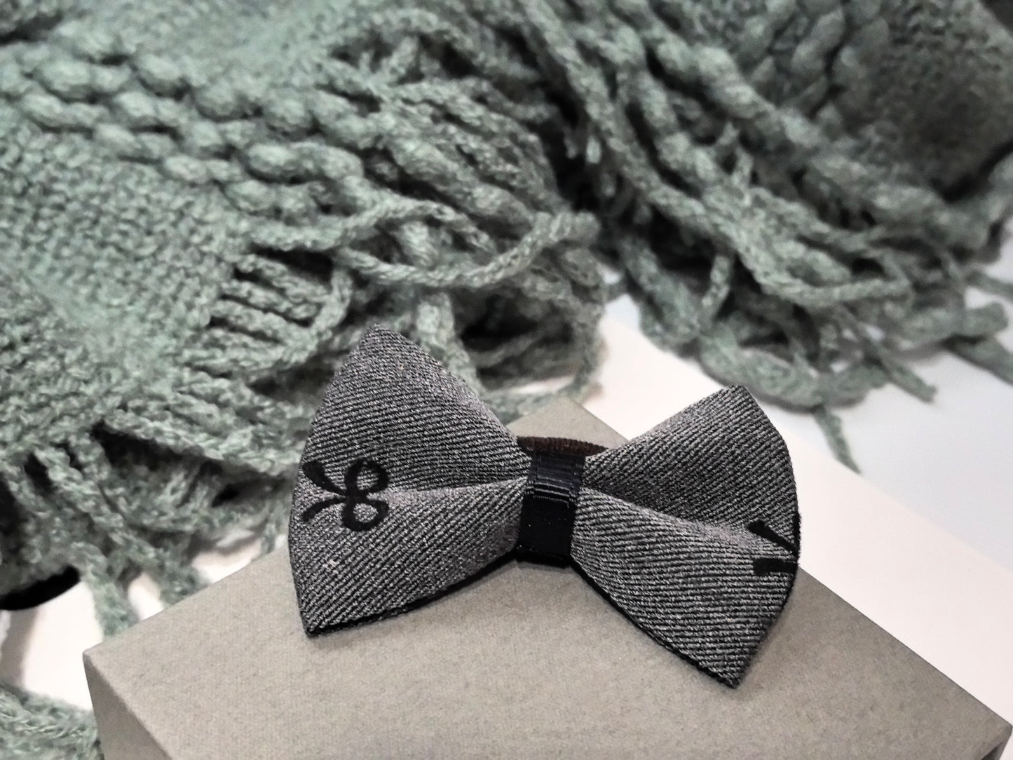 Tailored Noir Dog Hair Bow for Shih Tzu & Yorkie